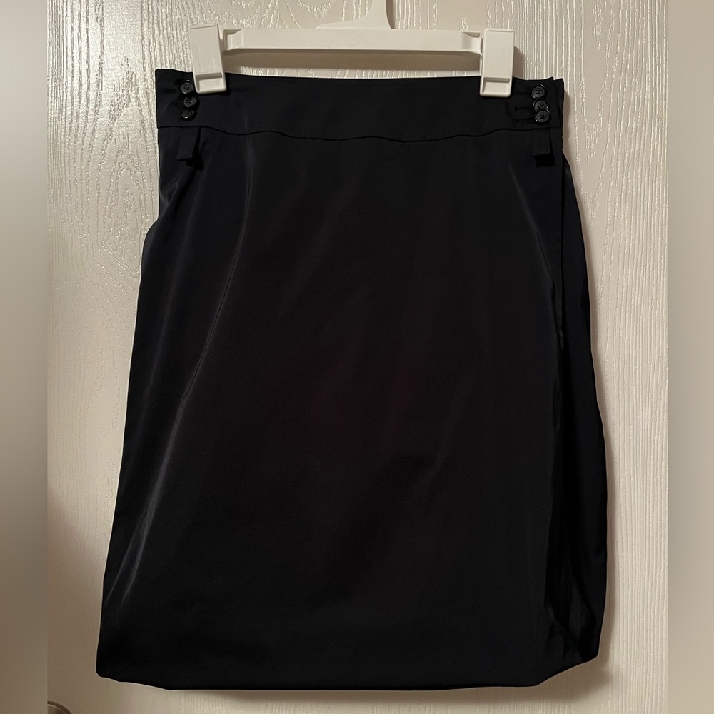 NWT PAUW Amsterdam Navy Bubble Hem Wrap Skirt Size 2 *FLAWS* (Retail $695)